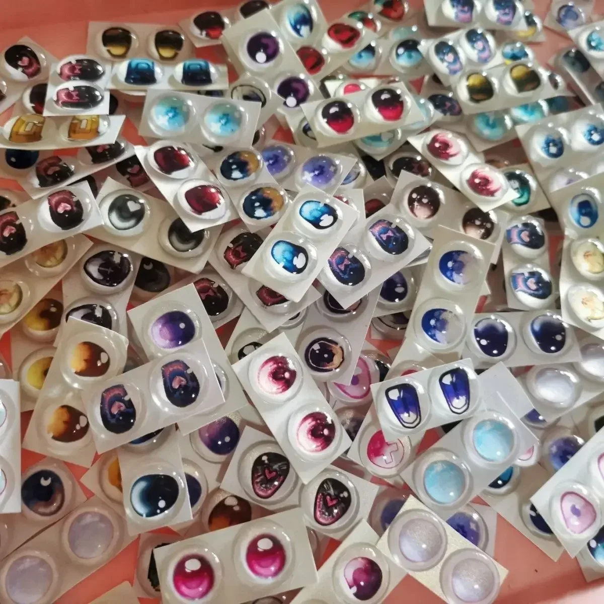 10/12/14/16/18/20mm Doll's Eyes,Random Sending, Anime Eyeball Glass Eye Diy Girl Toys Dress Up Play House Gift Doll Accessories