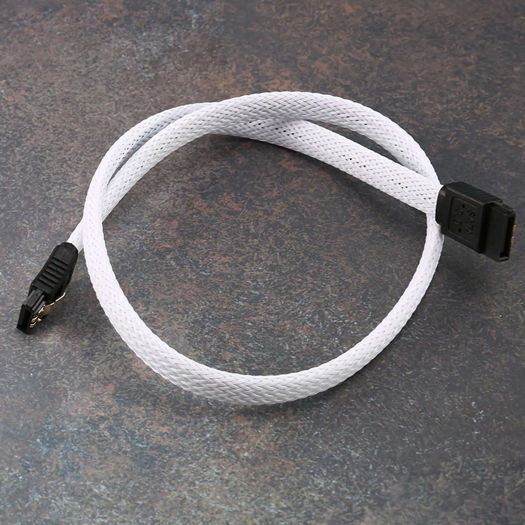 

Better Quality 50CM SATA 3.0 III SATA3 7pin Data Cable 6Gb/s SSD Cables HDD Hard Disk Data Cord with Nylon Sleeved Premium Versi