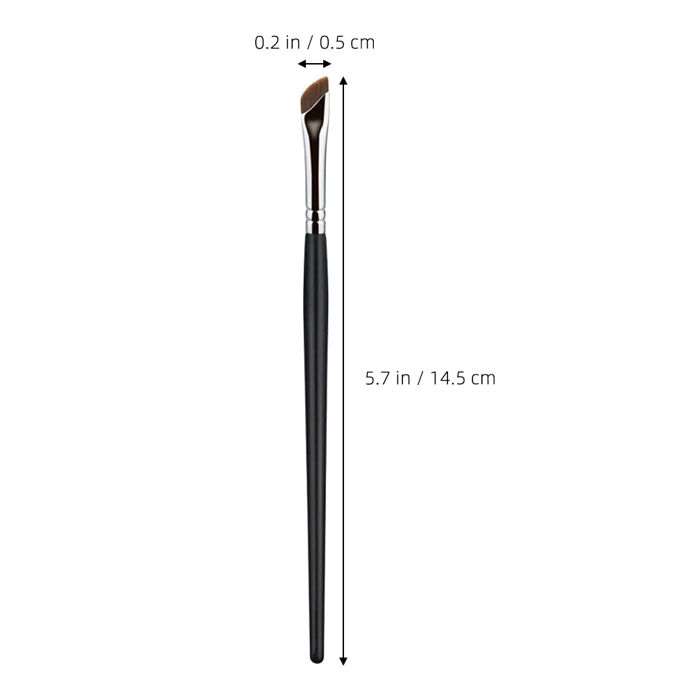 

3 Pcs Eyebrow Brush Set Angled Flat Head Metal Concealer Eyeliner Eyeshadow Travel Precision Tool Makeup Brushes