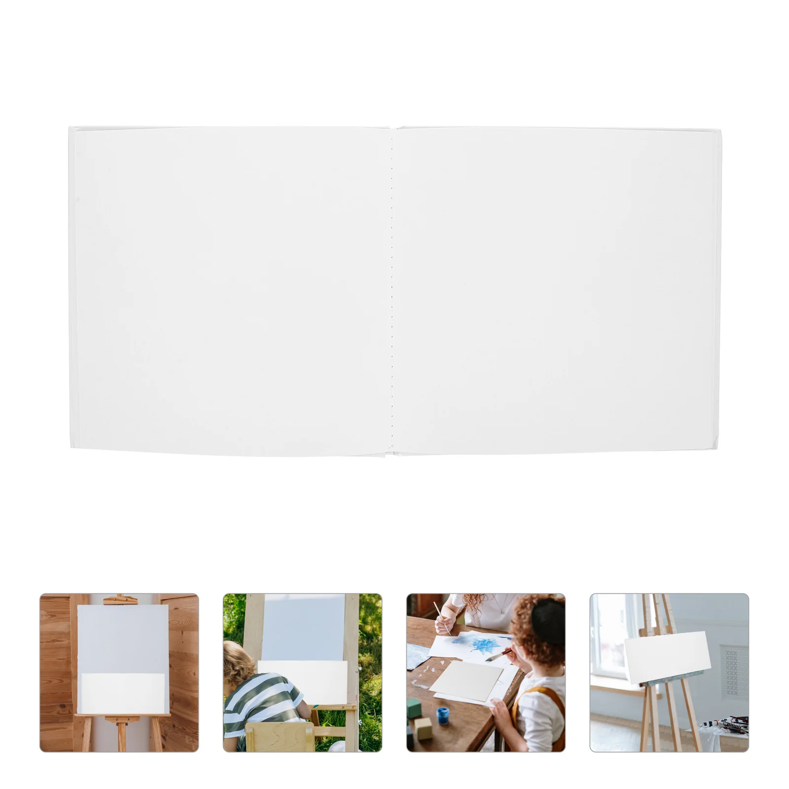 

2Pcs Blank Drawing Book Hardcover for Artists DIY Sketchpad Art Journal Sketch Book Notebook Notebook Blank Journal