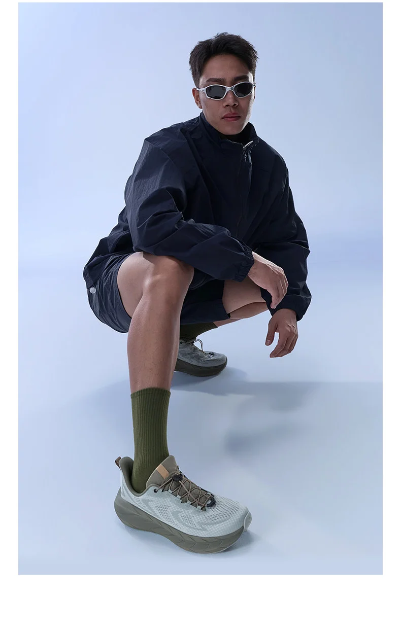 Running Shoes Mens Marathon Sneakers Lace Up Breathable Shockproof Ultra Light Athletic Casual Shoes