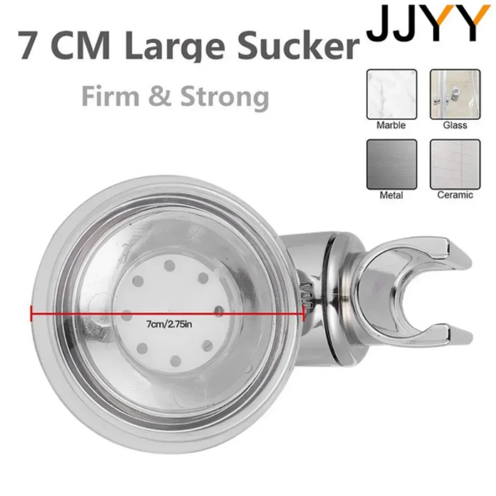 360 Adjustable Shower Head Holder ABS Bathroom Accessories Universal Easy Install Suction Cup Shower Bracket - view 2