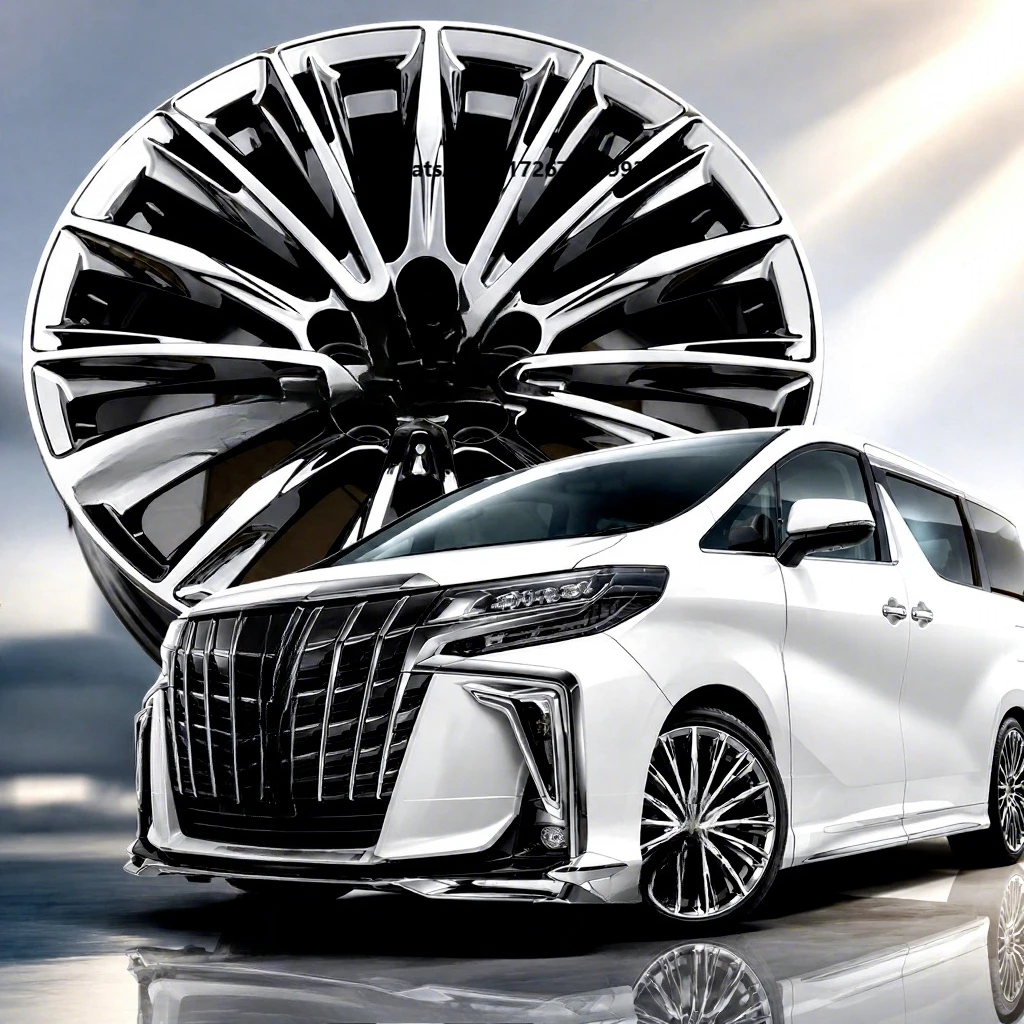 New Adaptation Alphard Forged Aluminium Alloy Black Electroplated 20-Inch Wheels Century GL8 GAC M8 E8 Dreamer Original PCD
