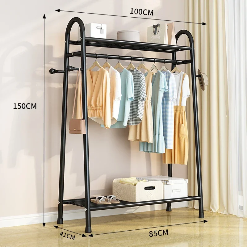 Long Space Saver Rack Metal Hook Design Entryway Modern Fashion Clothes Rack Shoe Foldable Bedroom Porte Manteau Room Furniture