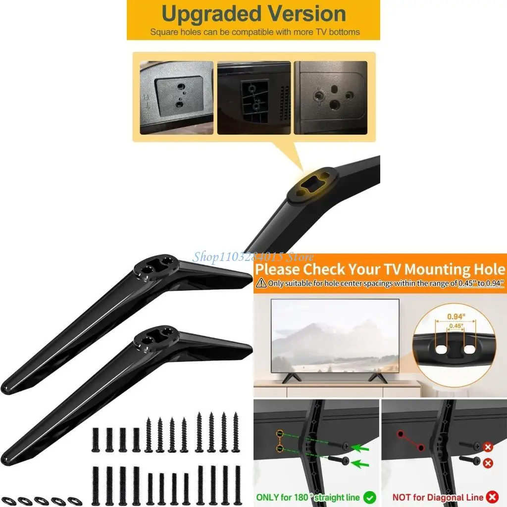 

R6FF Stand Legs for TL28/32/40/43/49 65inch Large Screens Fit Multiple Models