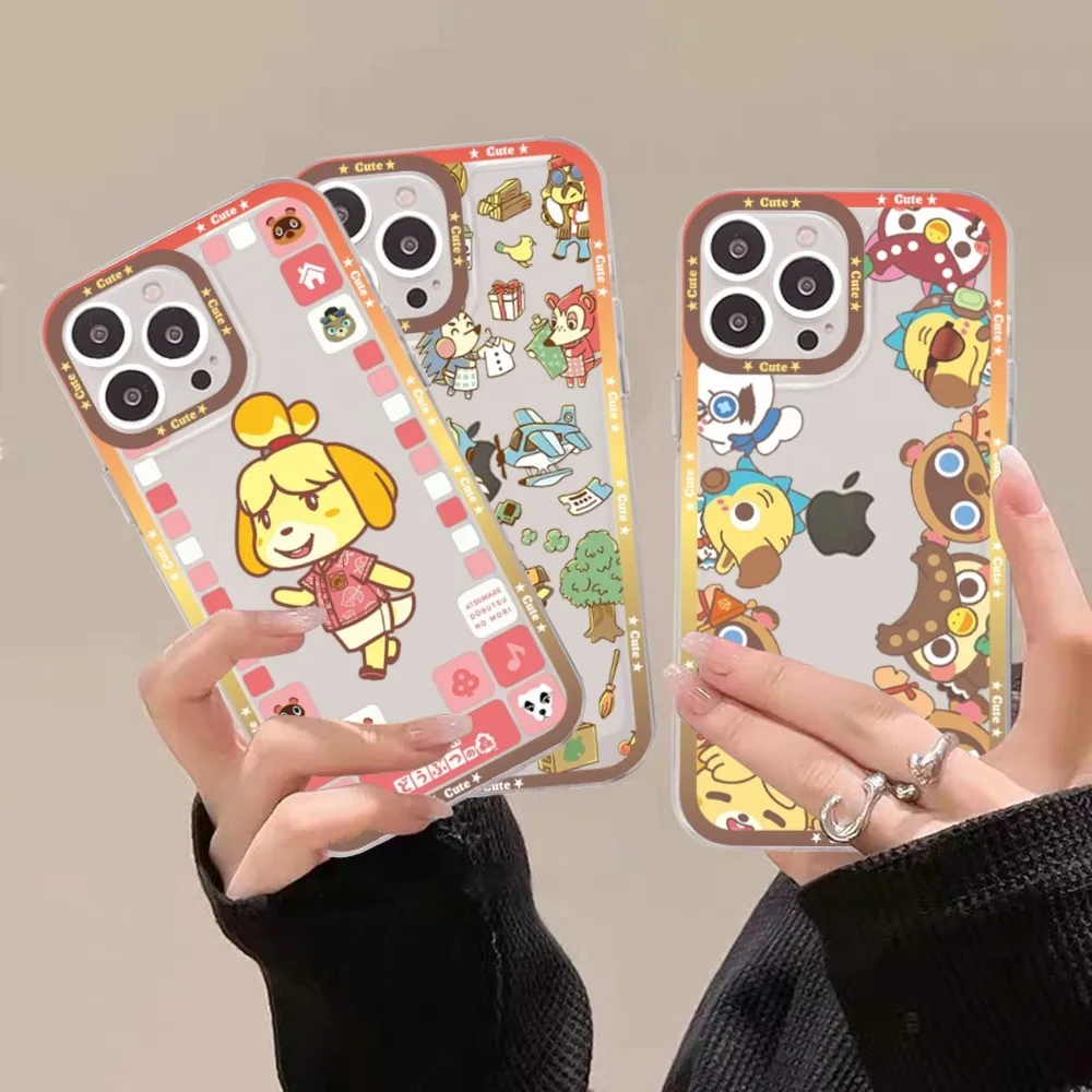 A-Animals C-Crossings Phone Case For Samsung S25 S24 S23 S22 S21 S20 FE Note20 Note10 Plus Ultra Lite 5G Clear Soft TPU Cover