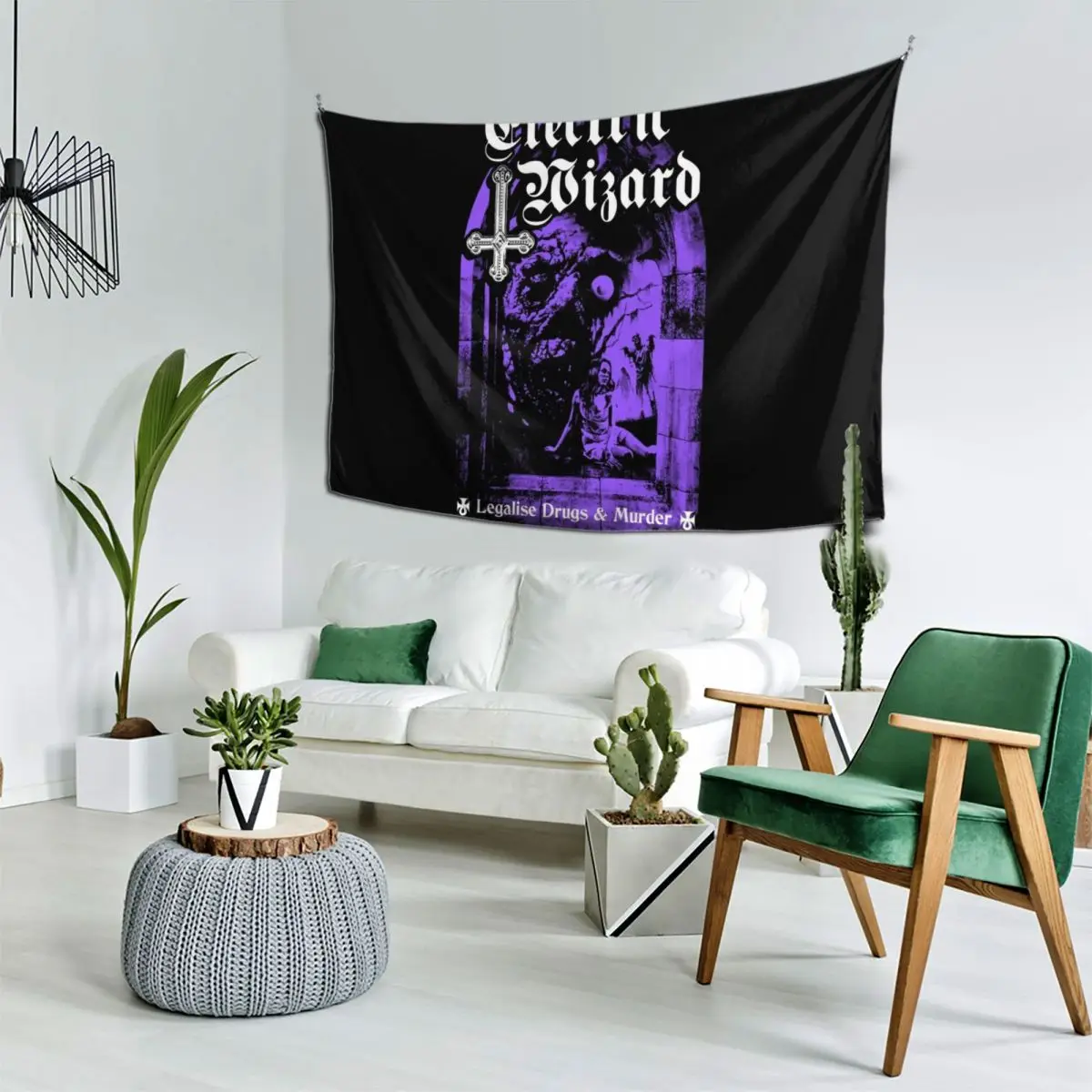 

Electric Wizard - Legalise it Tapestry Decorative Wall For Bedroom Decorative Paintings Tapestry