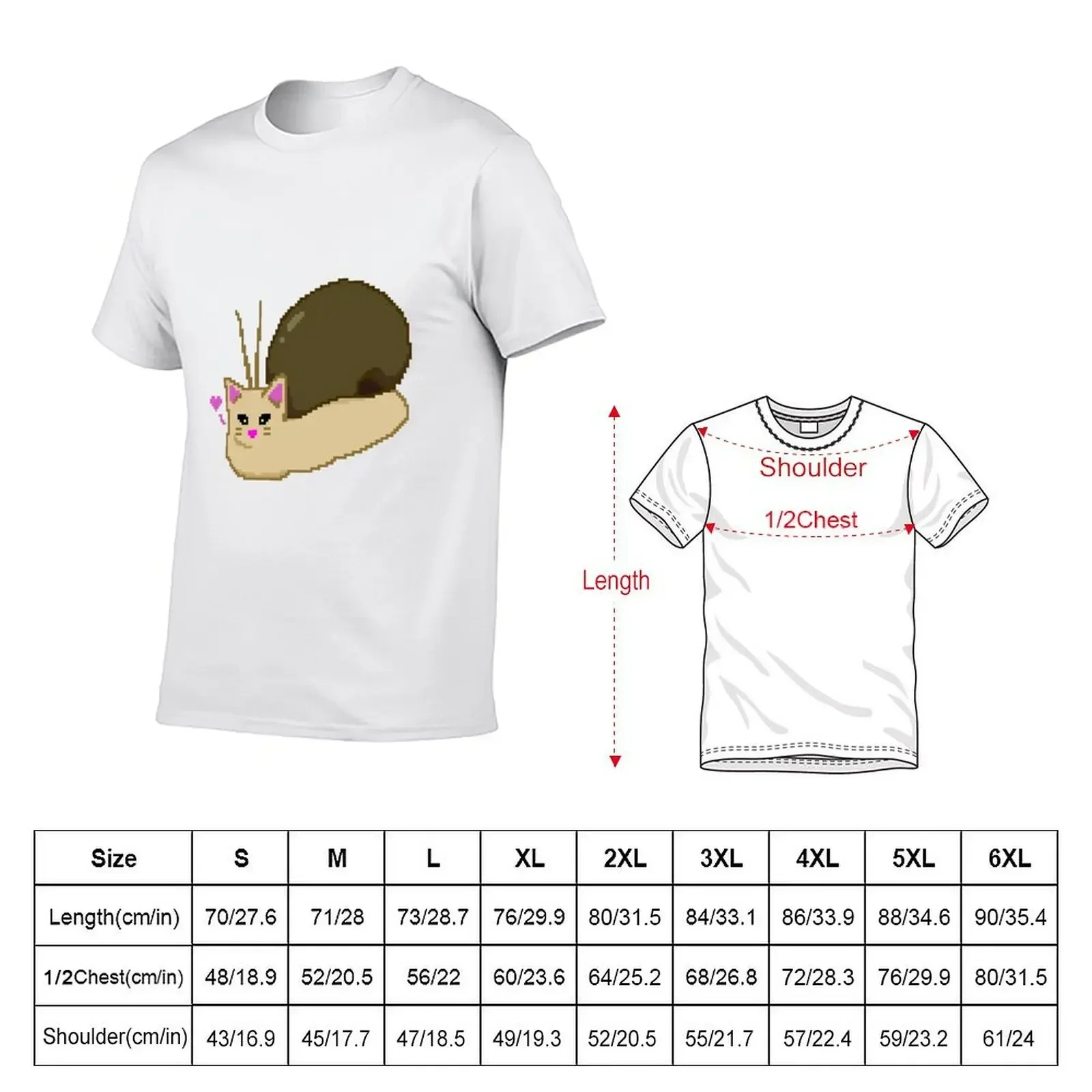 8-bit snail cat T-Shirt tees aesthetic clothes vintage clothes mens graphic t-shirts anime