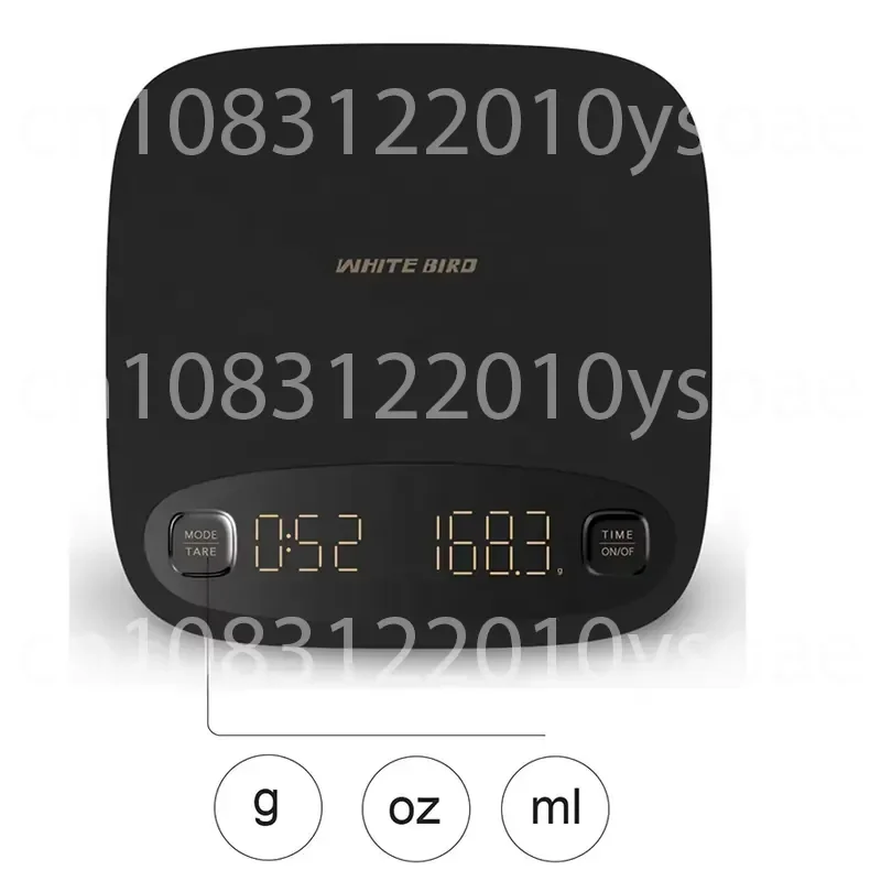 Coffee Scale with Timer Portable Electronic Digital Kitchen Scale USB Charging
