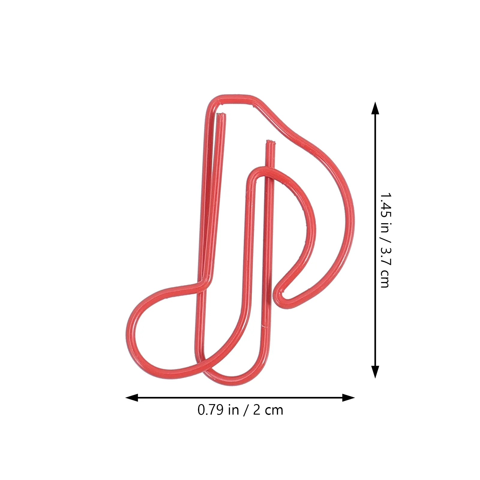 

60Pcs Music Note Metal Paper Clips Creative Paper Clamp for Office School Supplies Student Marking Clip Decorative Clips