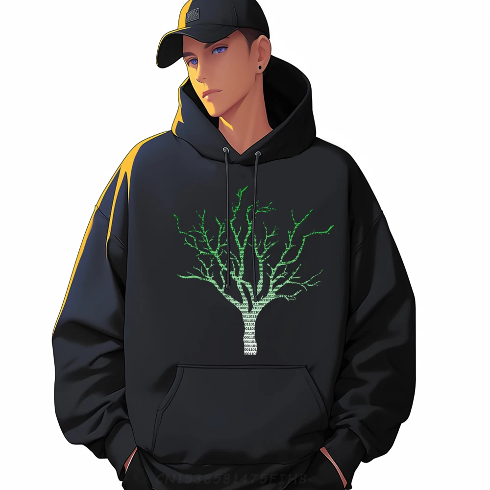 

Binary Tree Computer Programmer Coding Plain Shirt Moderate elasticity Long Sleeve Hoodie Chinese Style