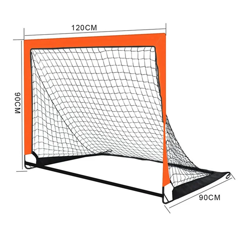 【RECOMENDAR】2X Porta da calcio per bambini arancione Porta da calcio da allenamento mobile pieghevole portatile