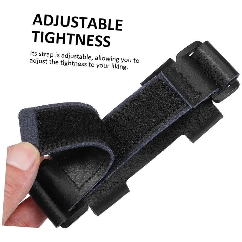 

B72A Подставка для рук для защиты валторны с ремешком, подушечка для рук для музыкальных инструментов, кожаные ручки