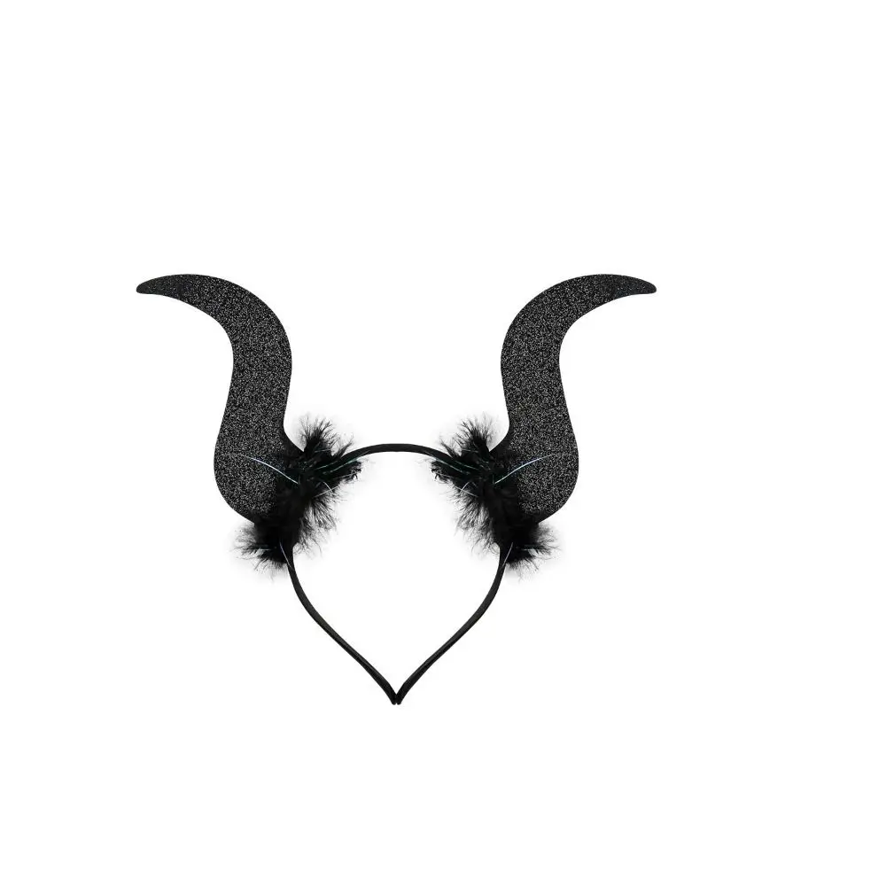 

3Pcs/Set Funny Halloween Cosplay Props Demon Horn Hair Band Bat Wings with Tail Halloween Costume Accessories Party Wand