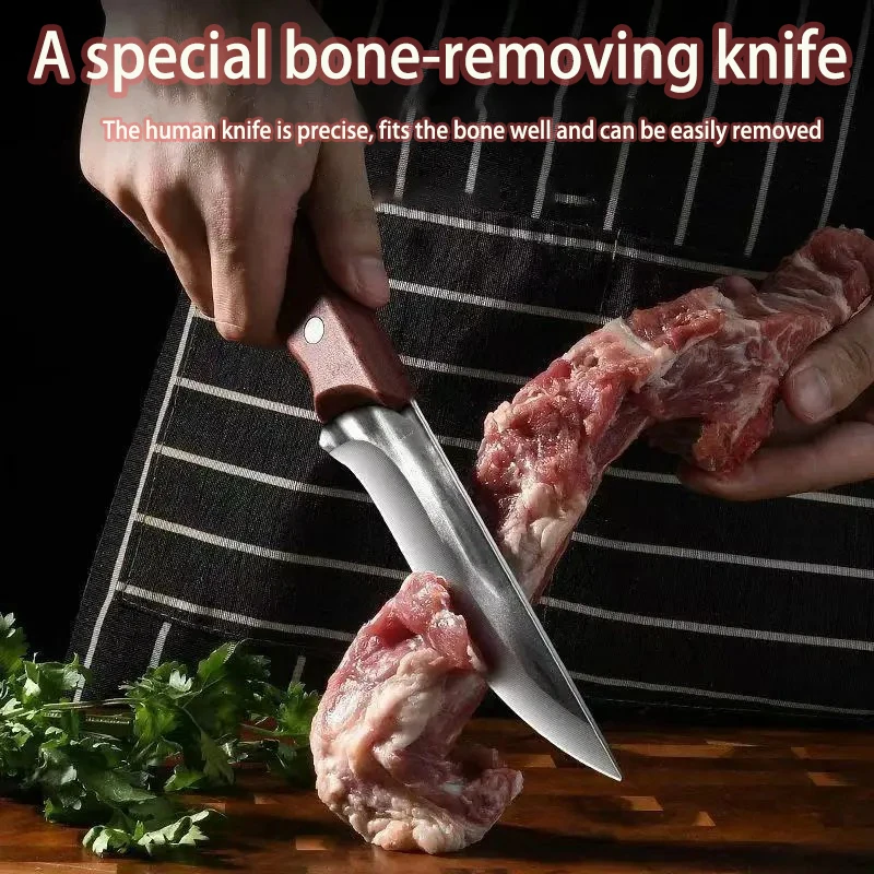 Küchenmesser, Geschmiedete Ausbeinmesser, Professionelle Hochhärte-Schlachtmesser für die Küche, Japanische Kochmesser für Obst – Detail 5