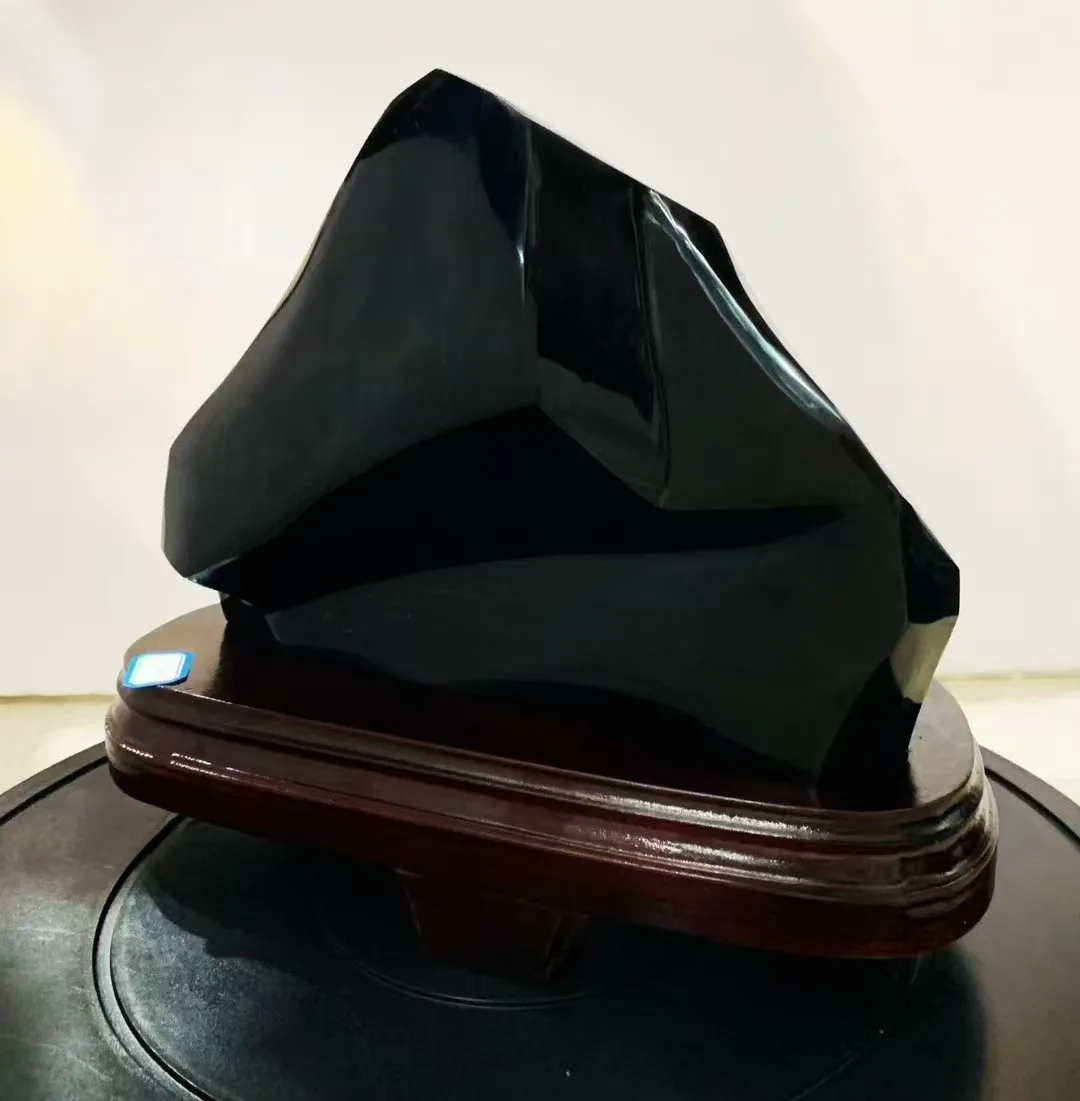 Natural Obsidian Raw Stone Ornaments, Office And Home Decorations, Energy Healing, Feng Shui Ornaments