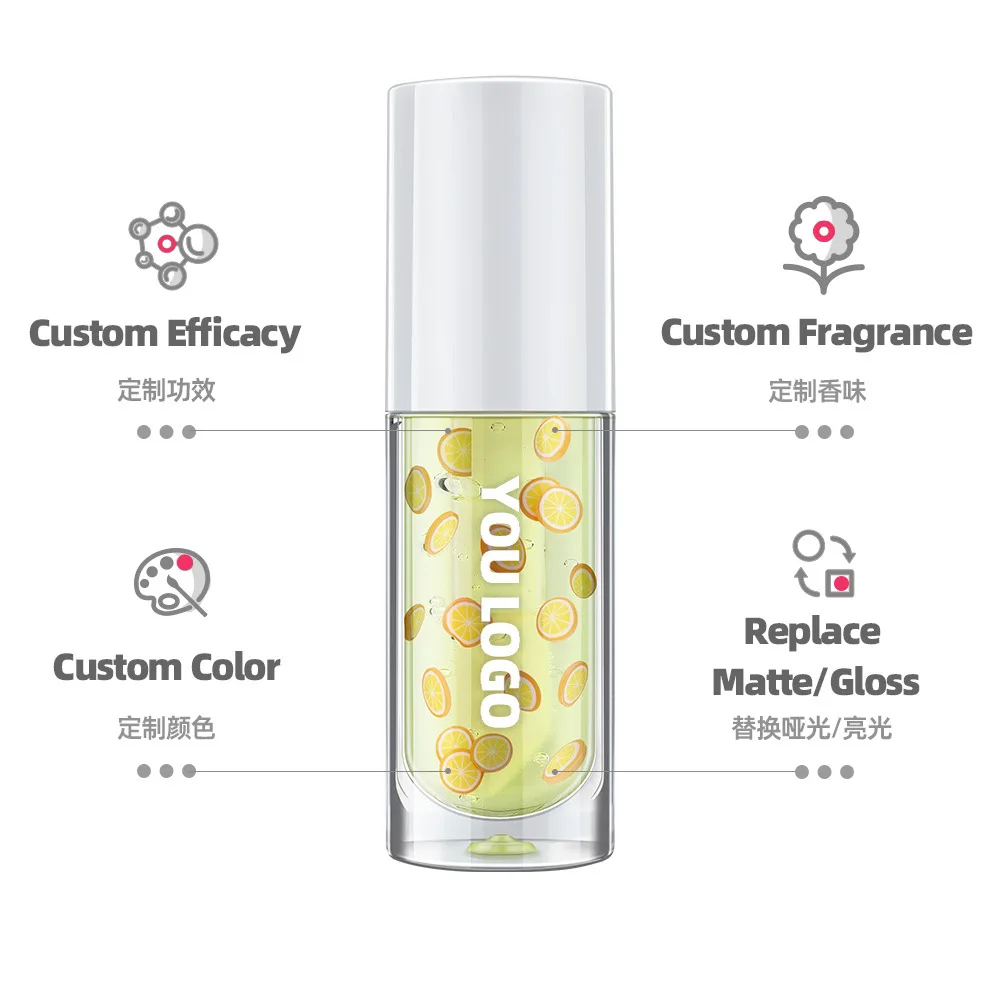 Drop-Shipping und Private Label Transparentes Lippenöl Lipgloss Lip Glaze