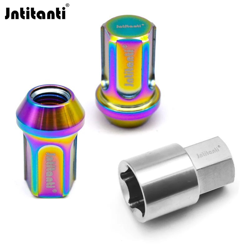 

Jntitanti racing anti-theft cone seat Gr.5 titanium wheel lug nut M12*1.5*35mm for Toyota,Mazda,Honda,Acura,Scion,Lexus