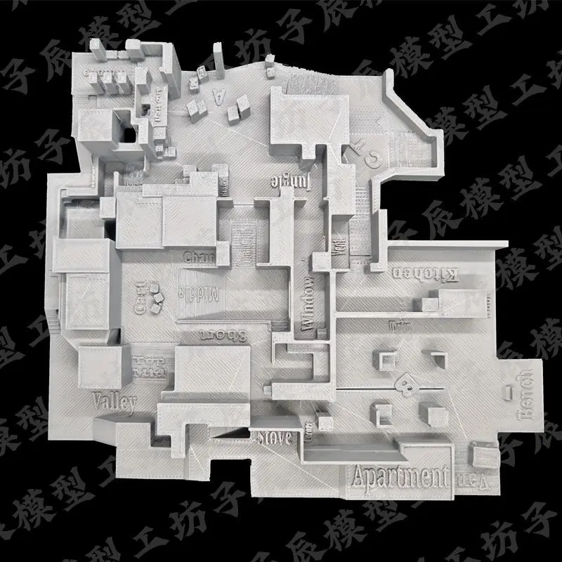 

CSGO Mirage 3D Printed Map Sculpture, Detailed CS/CS2 Strategy Map & Collector's Centerpiece Gift for Counter-Strike Fans