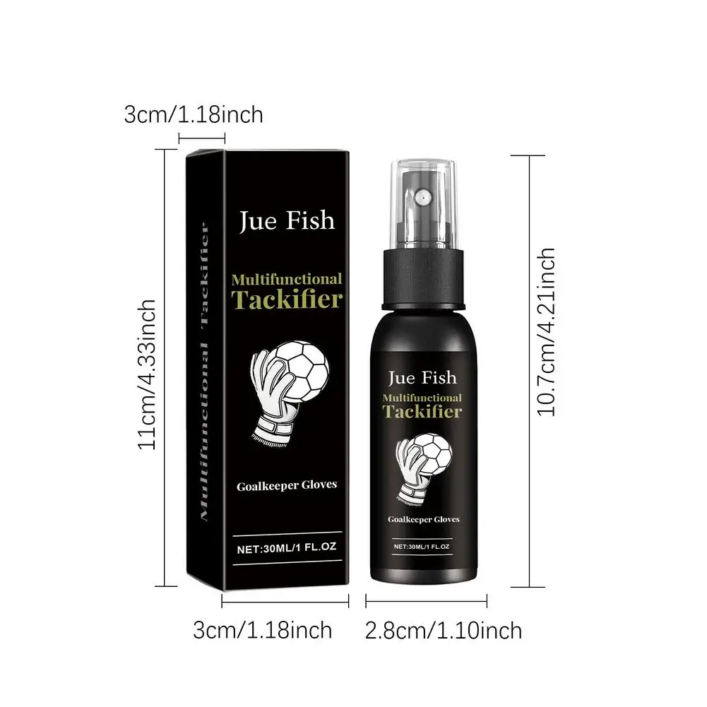 Spray de 30ml para Luvas de Futebol, Spray Seguro para Luvas de Goleiro, Eficaz para Limpar e Preparar Luvas com Aderência Protetora