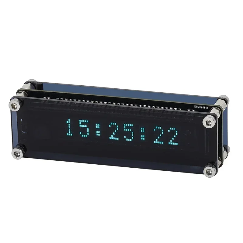 VFD creative page turning clock real-time display, vacuum fluorescent display screen, WIFI timing automatic calibration