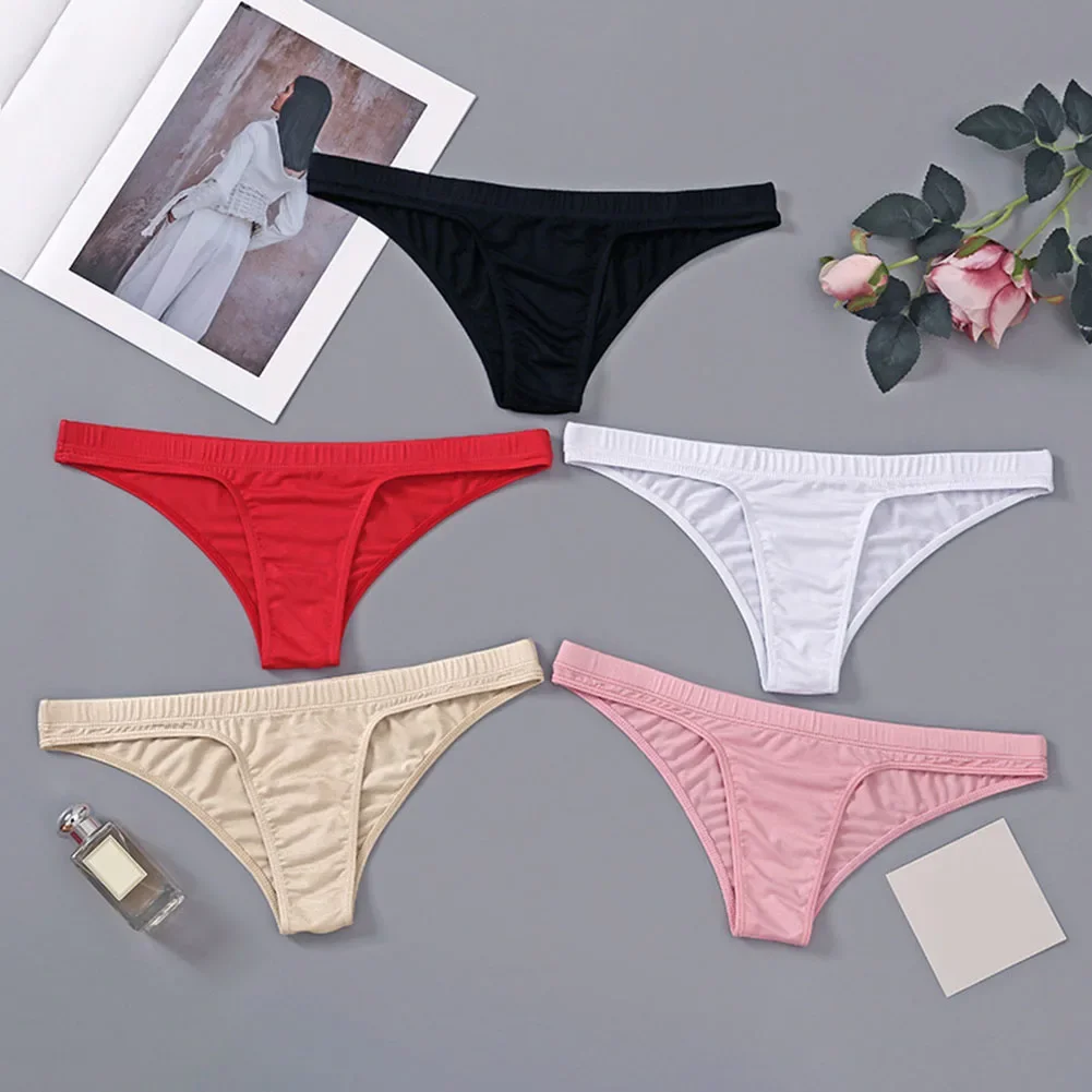 

Women's Panties Briefs Thin Sexy Sports Low Waist Women Underwear Thin Diamond Girl Straps Simple Breathable Soft Sexy Lingerie