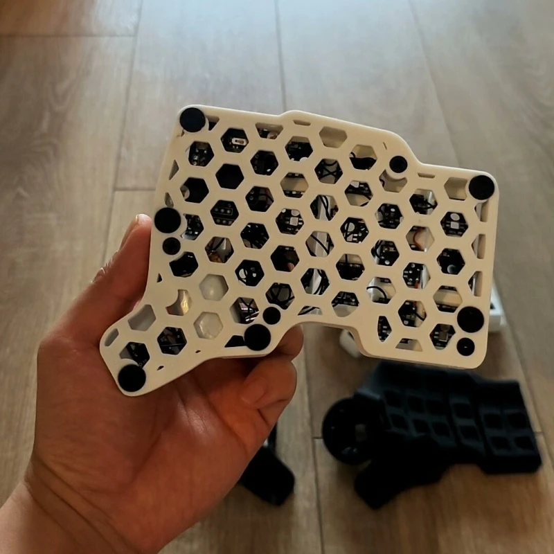 

3x6Low Profile Choc V2 Switch Charybdis Mini 36 Split Keyboard Wireless Bluetooth Keyboard Hotswap White ZMK Mechanical Keyboard