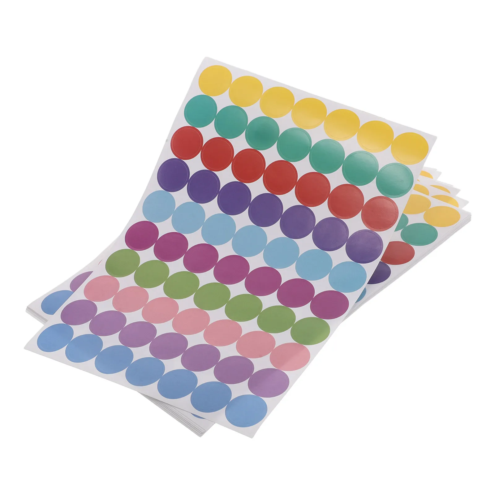 

20 Sheets Round Dot Stickers 10 Colors Bright Color-Coded Labels Removable Adhesive Circle Dots for Office School Planning