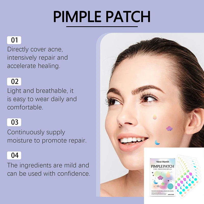 240Pcs Acne Pimple Patch Sticker Waterproof Acne Treatment Pimple Remover Tool Blemish Spot Facial Mask SkinCare Hidden Pimple