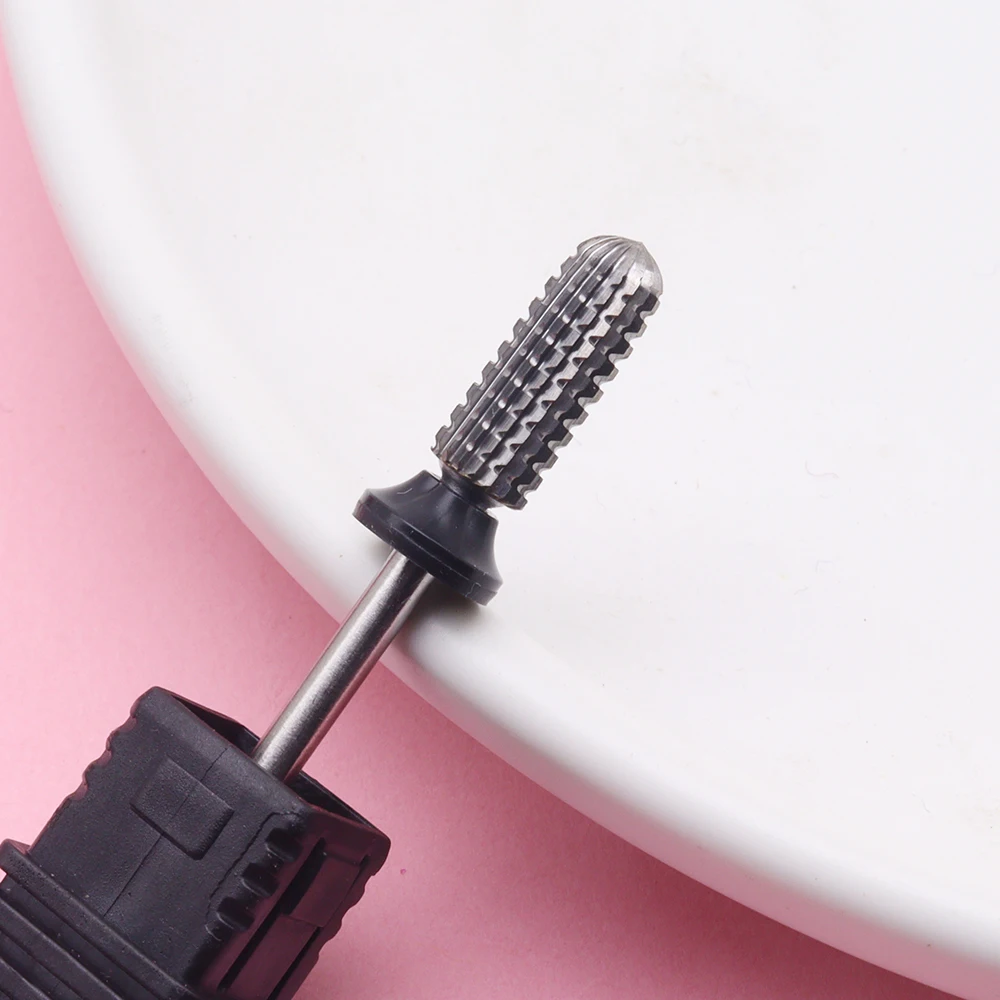 Brocas de aço de tungstênio para unhas, brocas de carboneto de 3/32 '', remoção rápida para manicure, pedicure e polimento de cutícula, 1 peça
