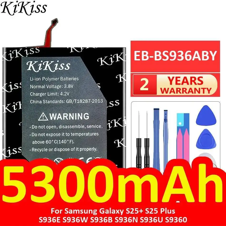 

Аккумулятор мобильного телефона EB-BS936ABY 5300 мАч для Samsung Galaxy S25 + S25 Plus S936E S936W S936B S936N S936U S9360