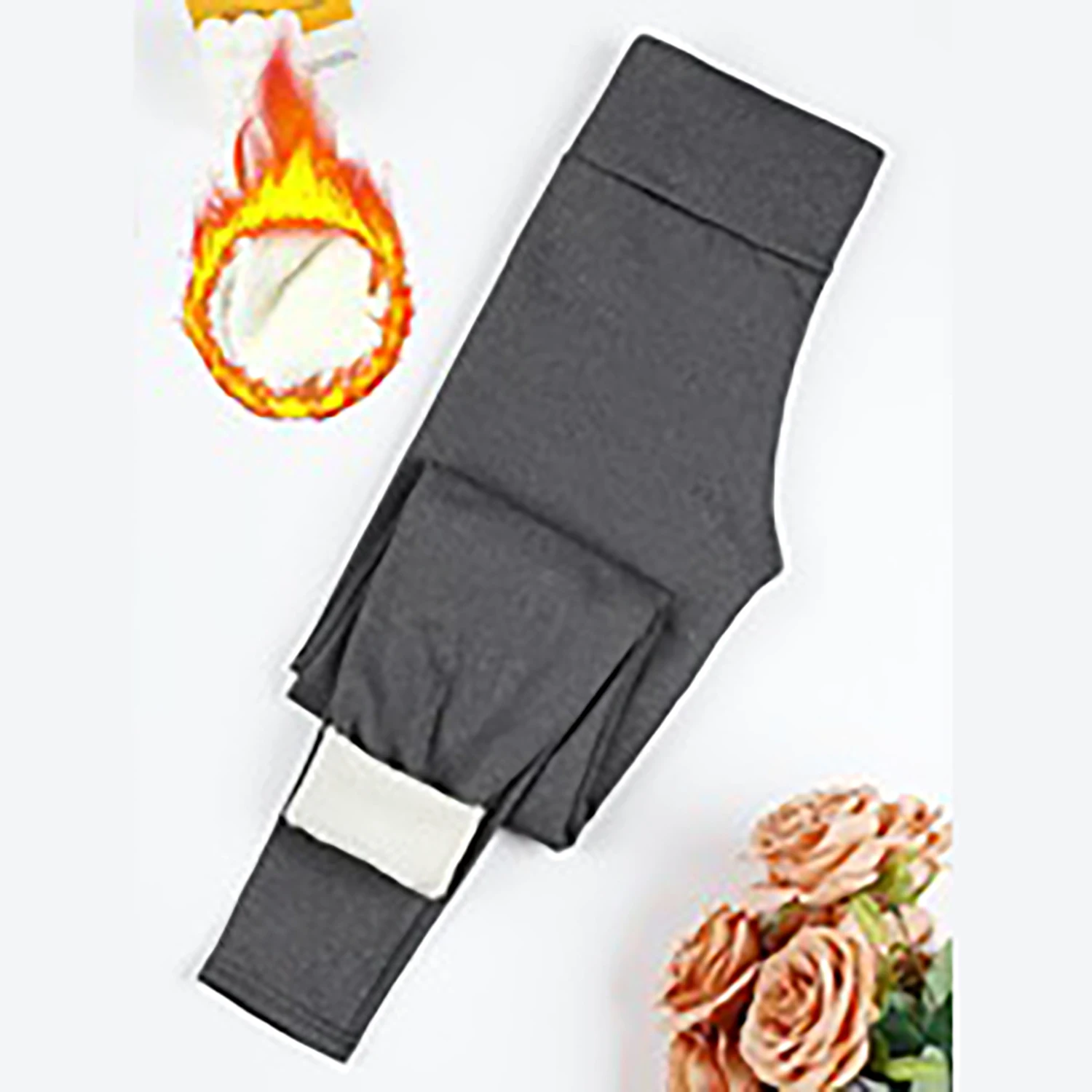 

Леггинсы на флисовой подкладке, женские осенне-зимние термотеплые эластичные брюки для йоги с высокой талией и контролем живота