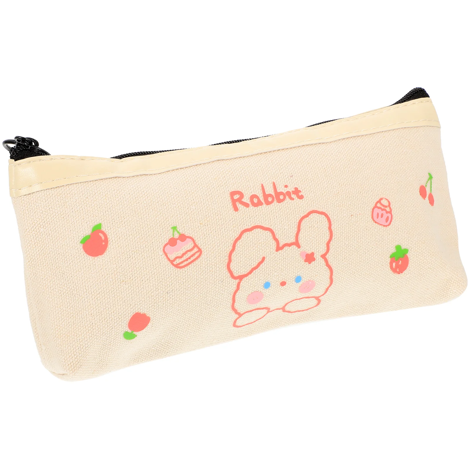 Pencil Bag Canvas Case Multi-function Storage Zipper Holder Handheld Adorable Multifunction Household Lovely Pouch Child