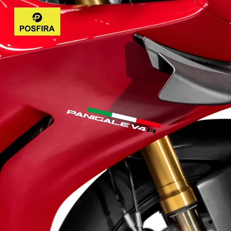 

POSFIRA наклейки на обтекатель мотоцикла, виниловые наклейки для Ducati Panigale V4R V4 R 2024 2023 2022 2021 2020 2019, аксессуары для наклеек