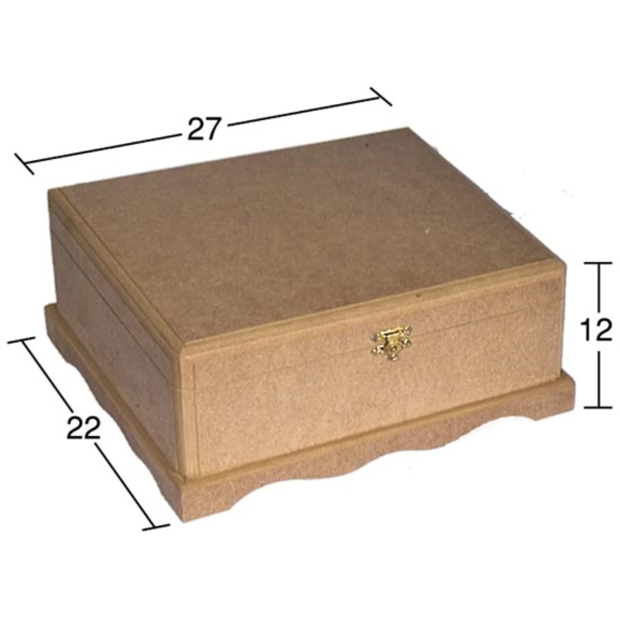 KU249 1 No Box Spring Box, Can Be Painted Wood Mdf Box