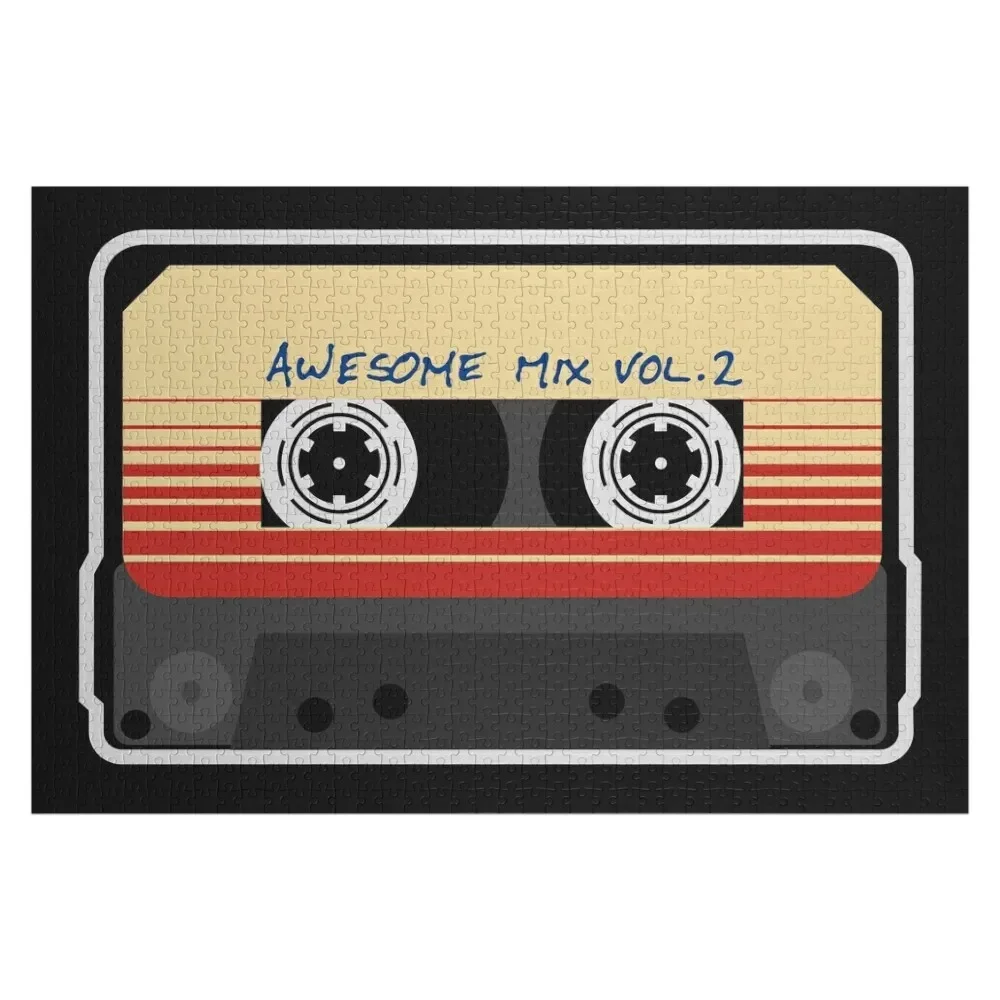 

Awesome, Mixtape Vol 2, Cassette, Retro, Jigsaw Puzzle Diorama Accessories Iq Puzzle