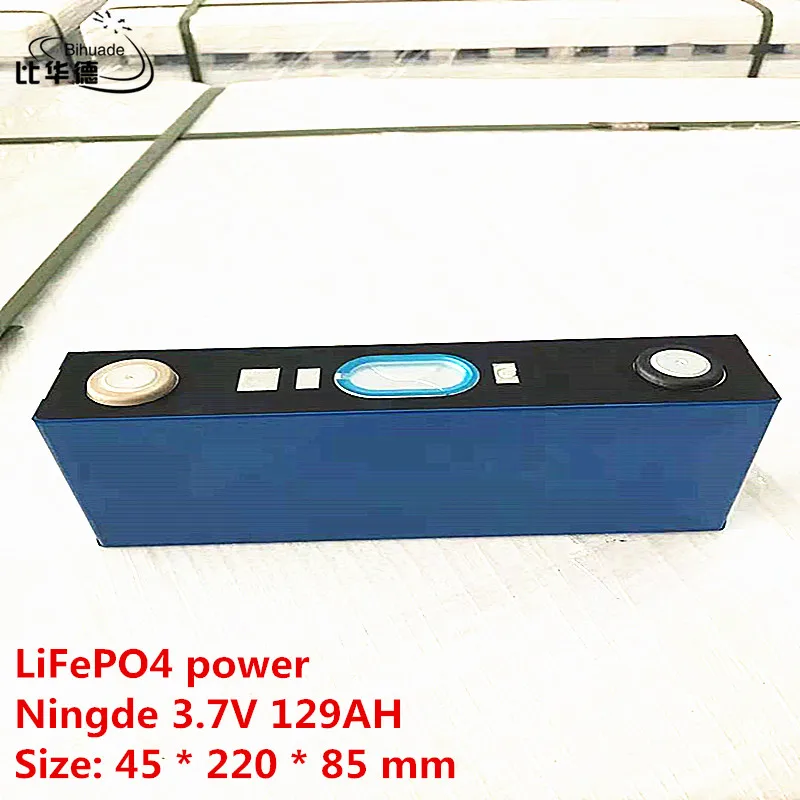 LiFePO4 power 129AH 3.7V 45*220*85mm equipped with outdoor suitable for electric forklift, RV energy storage, on-board powe