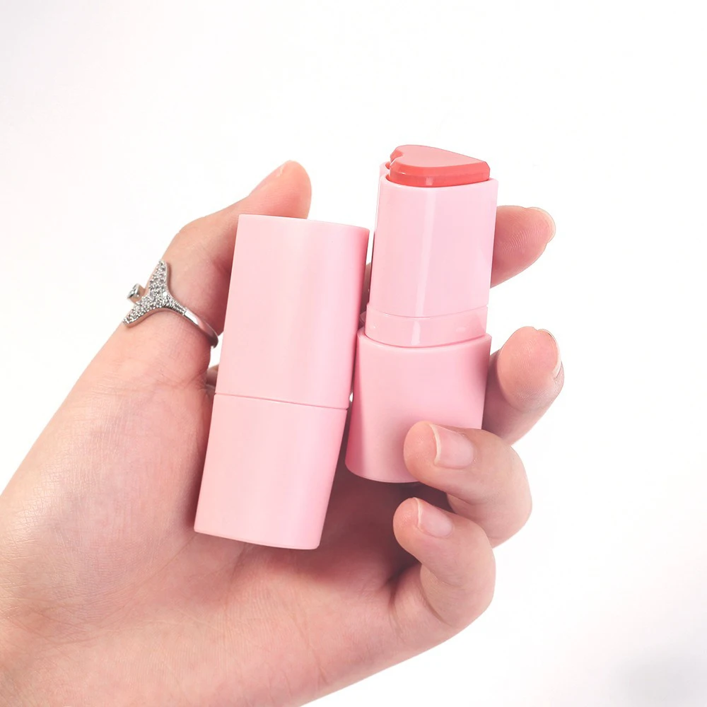 Custom Logo 8-color Blush Stick Private Label Wholesale Long Lasting Waterproof Natural Heart-shaped Makeup Cruelty Free