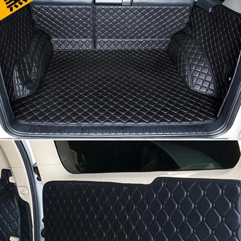 

Custom quality car trunk cargo liner Mats & rear door mat for Toyota Land Cruiser Prado 150 5 seats -2010 boot carpets styling