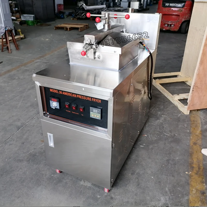 Electric Vertical Pressure Fryer 30L High Voltage Gas Commercial Stainless Steel Electric Heating Fried Chicken Equipment