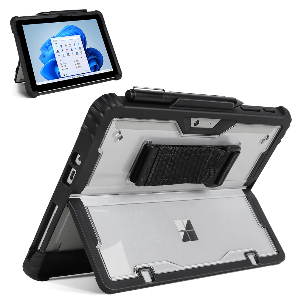 Protective Cover for Microsoft Surface Pro 9 10 11 Tablet Anti-drop Case for Pro 8 4 5 6 7 Plus Surface Go 1 2 3 Case with Strap