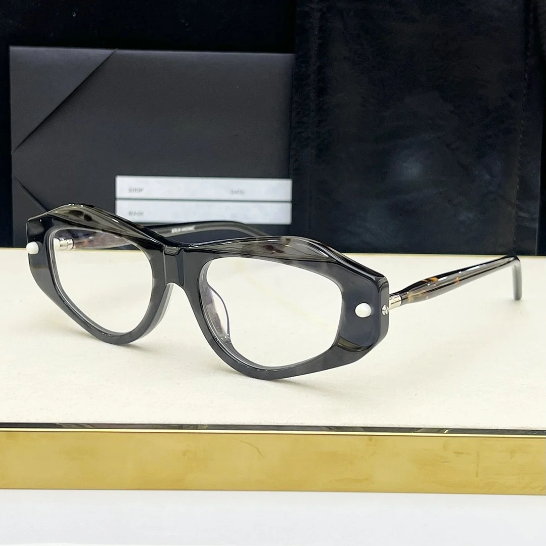 Belight Masker Optik P15 Mata Kucing Desain Jerman Matte Buatan Tangan Asetat Pria Wanita Kacamata Retro Antik Lensa Resep