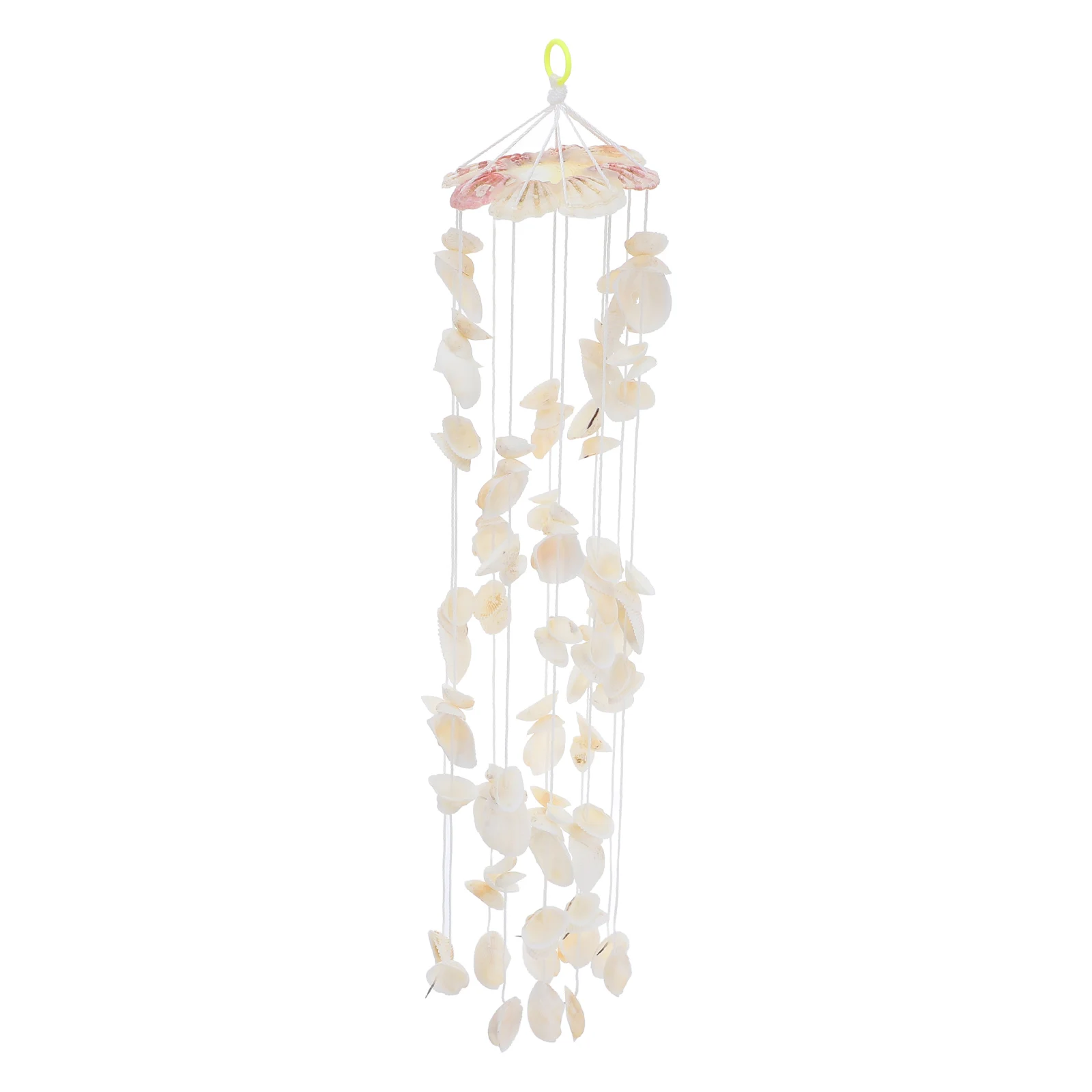 

Shell Wind Chime White Seashell Home Decor Hanging Ornament Conch Wind Bell Door Beach Shell Melodious Durable