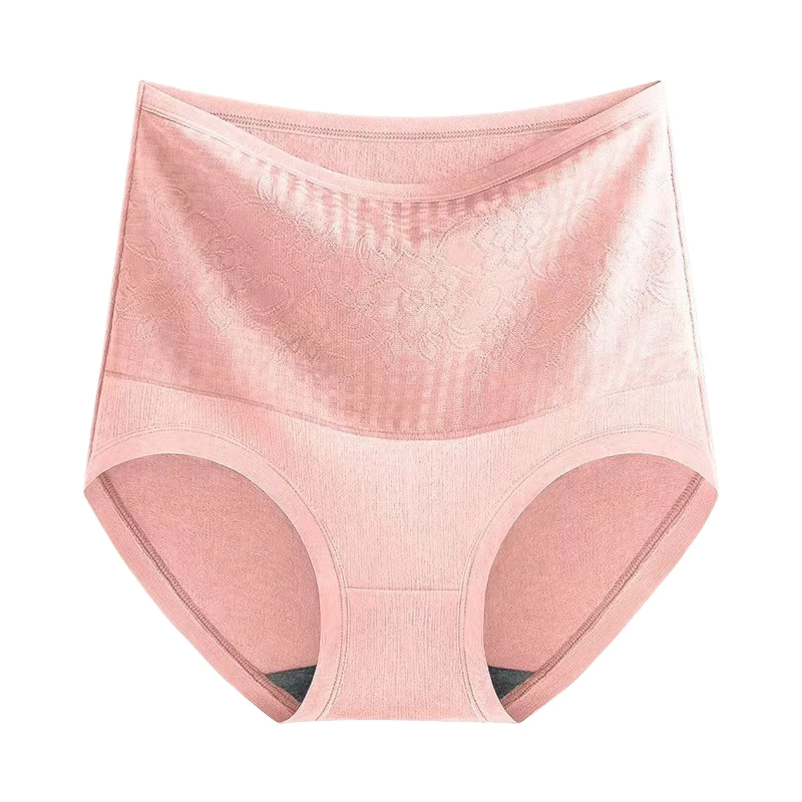 Thick Fleece Lined Panties For Women Ladies High Waist Underpants Female Warm Pure Cotton Briefs Autumn Winter Thermal Underwear