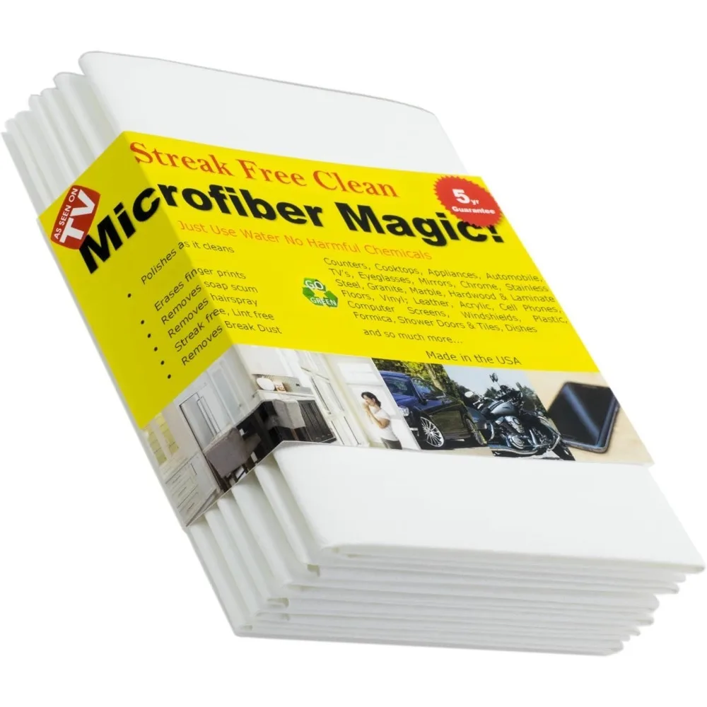 

Microfiber Magic Streak Free Cleaning Cloth 6 Pack Clean Any Surface With Just Water Eco Friendly Environmentally Safe Perfect