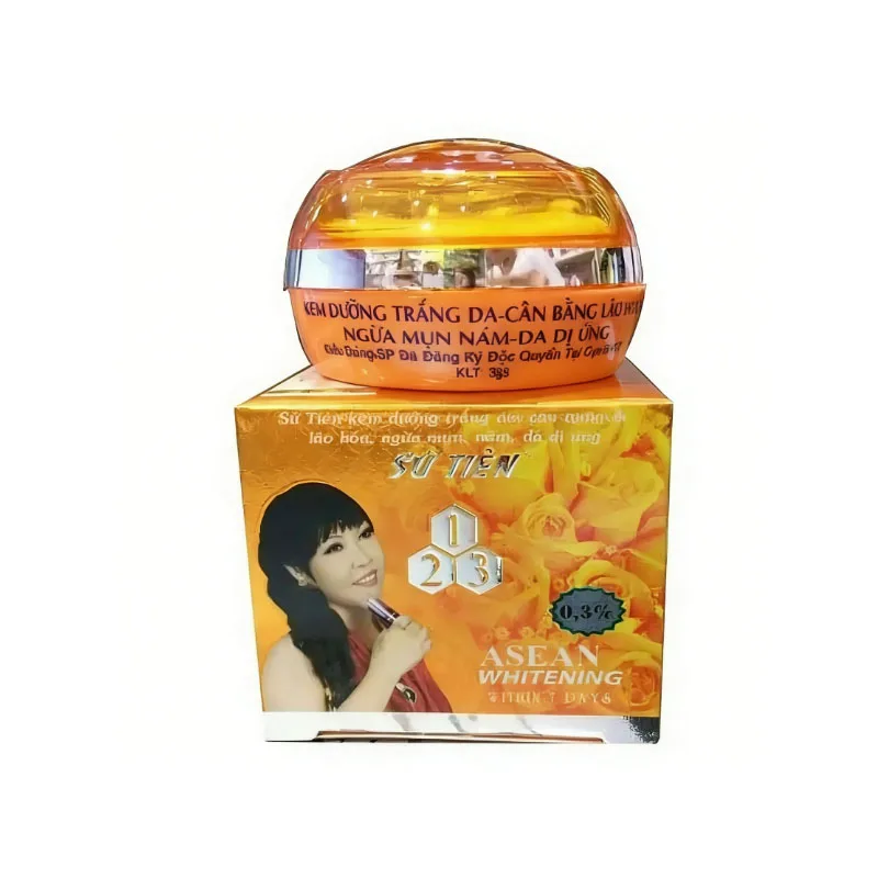 Kem Sứ Tiên cam.Trắng da , chống lão hóa, Hổ trợ trị mụn, thâm, nám, tàn nhang, da xạm đen không đều màu