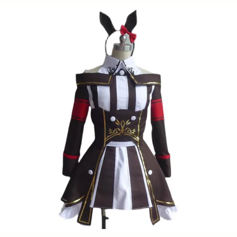 

Pretty Derby Curren Chan Cosplay Costume Uniform Set Cosplay Halloween Christmas men women costume with stocking