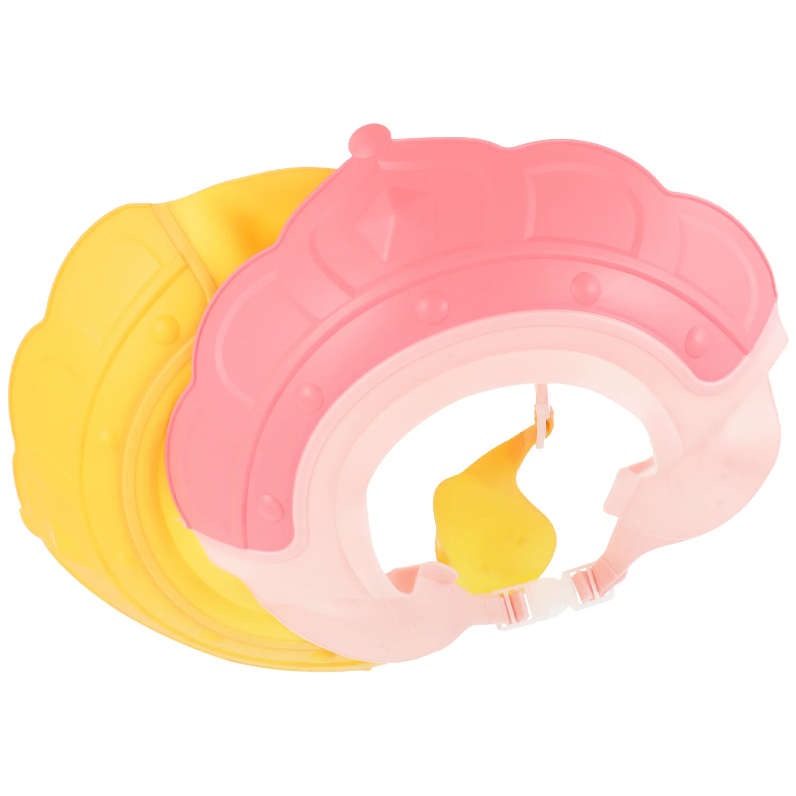 

2Pcs Baby Shower Caps Shampoo Hats Adjustable Ear Eye Protection Bath Crowns for Toddler Hair Washing
