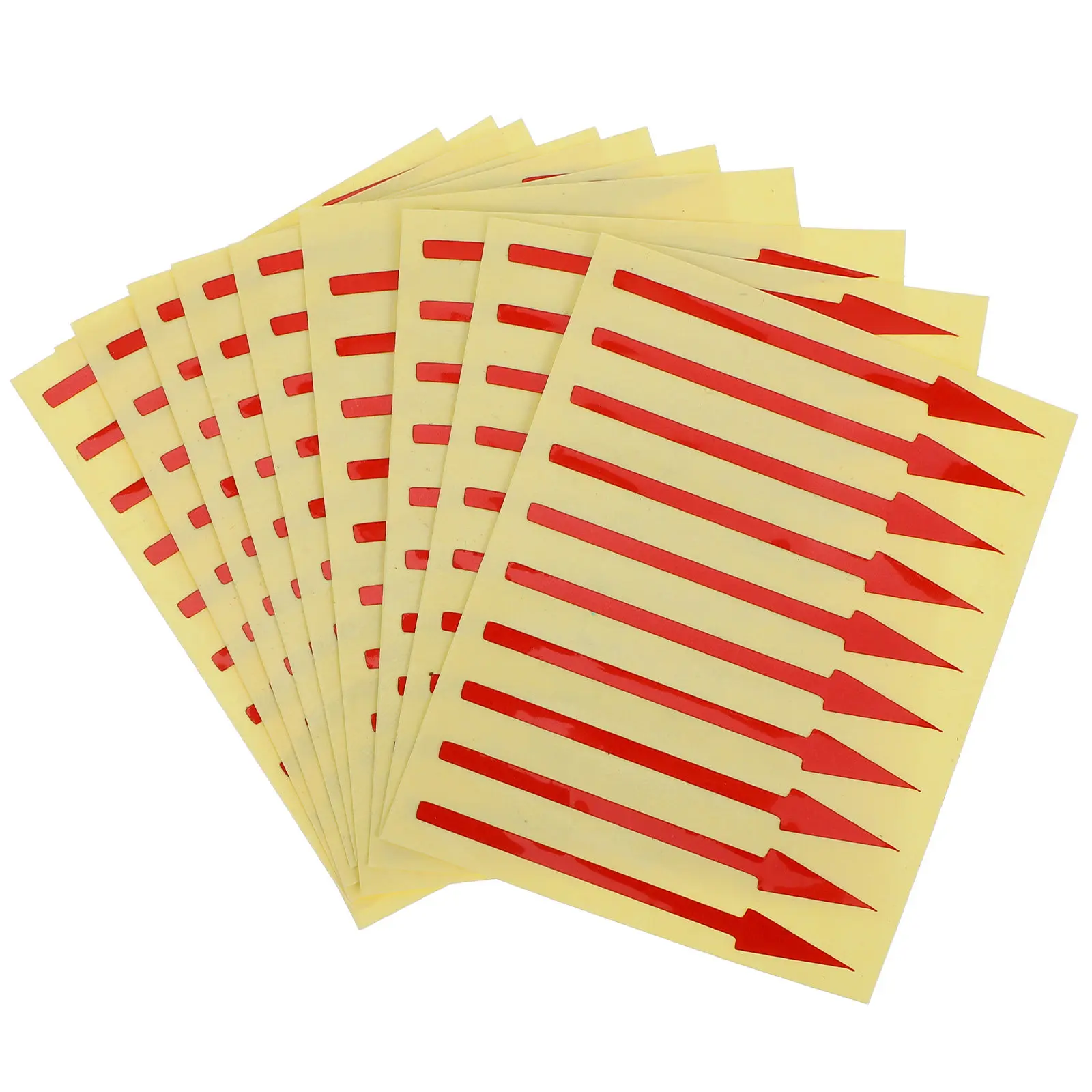 

100Pcs High Visibility Reflective Arrow Stickers for Pressure Gauges Adhesive Instrument Panel Direction Indicators Labels