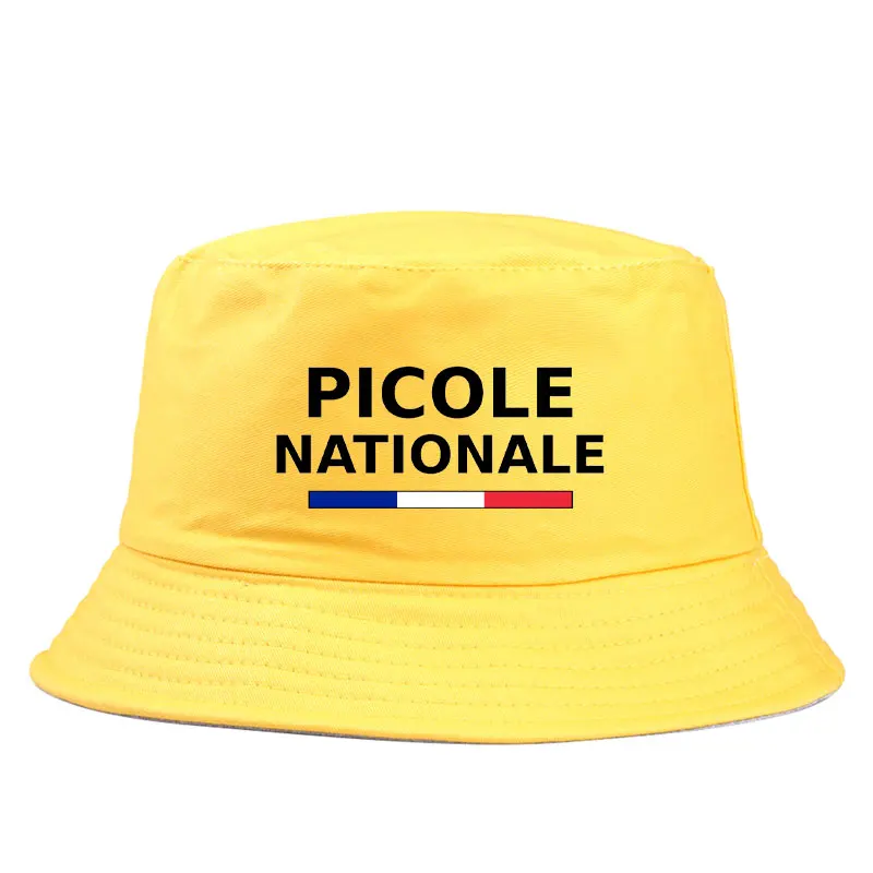 Picole Nationale Reversible Bucket HatS Men Women Cotton Fisherman Cap Unisex Outdoor Sport Activities Panama Bob Chapeau